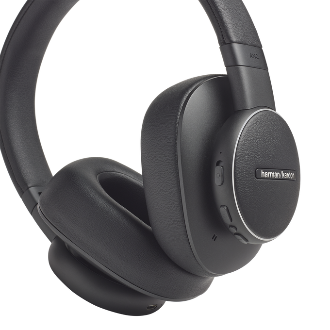 Harman Kardon FLY ANC - Black - Wireless Over-Ear NC Headphones - Detailshot 2 image number null